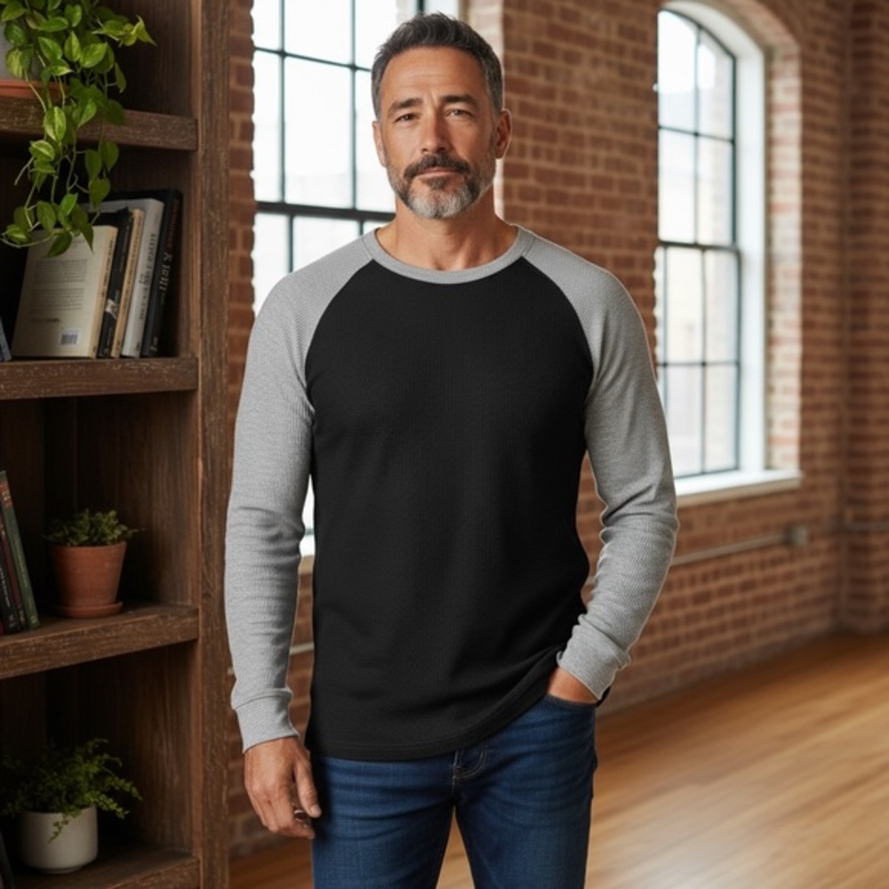 Architect Black and Gray Long Sleeve Tee